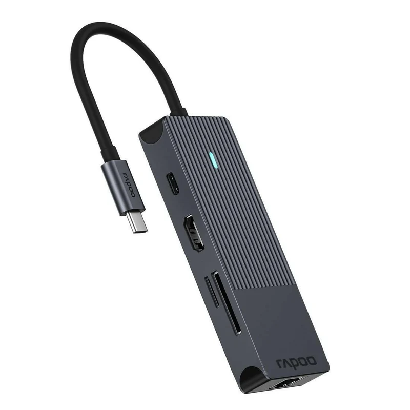 Rapoo UCM-2004 USB-C Multiport Adapter 8-in-1 - 4k