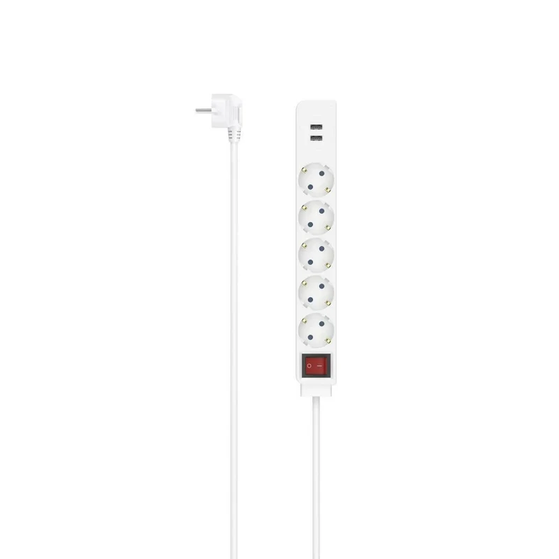 Hama Steckdosenleiste 5-fach mit USB