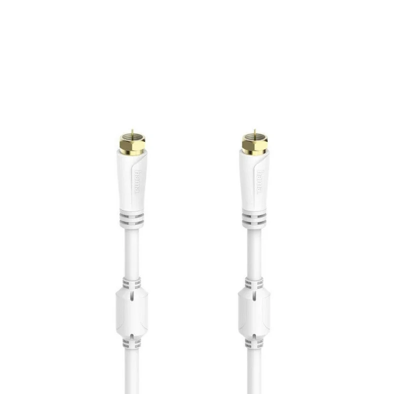 Hama SAT-Kabel 3m F-Stecker vergoldet 100 dB HDTV 4K 8K
