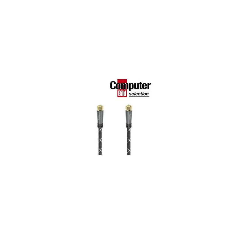Hama 3m SAT-Anschlusskabel F-Stecker 120 dB vierfach