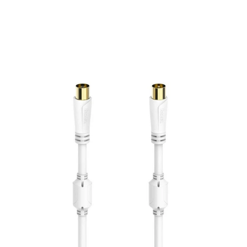 Hama Antennen-Kabel 1,5m vergoldet Koax-Stecker 100dB