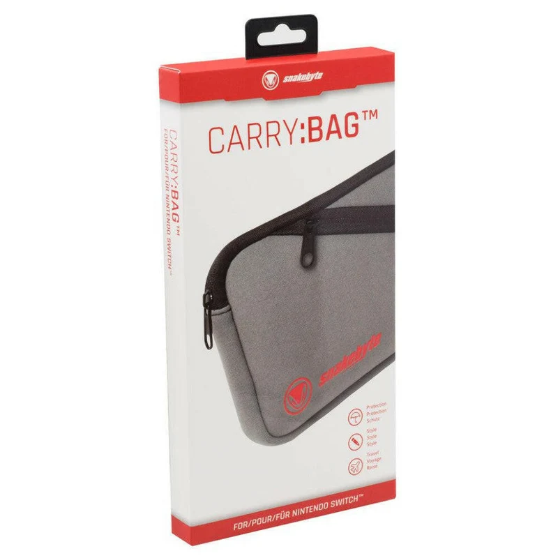 snakebyte Carry:Bag für Nintendo Switch - Neopren, grau