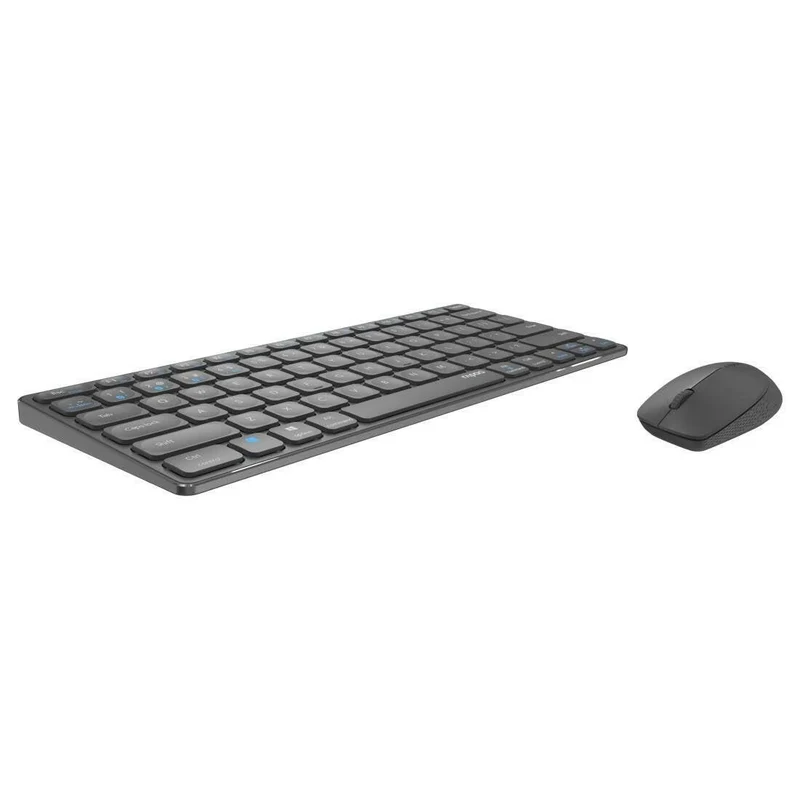 Rapoo 9600M Wireless Deskset 1300 DPI Dark Grey - DE-Layout