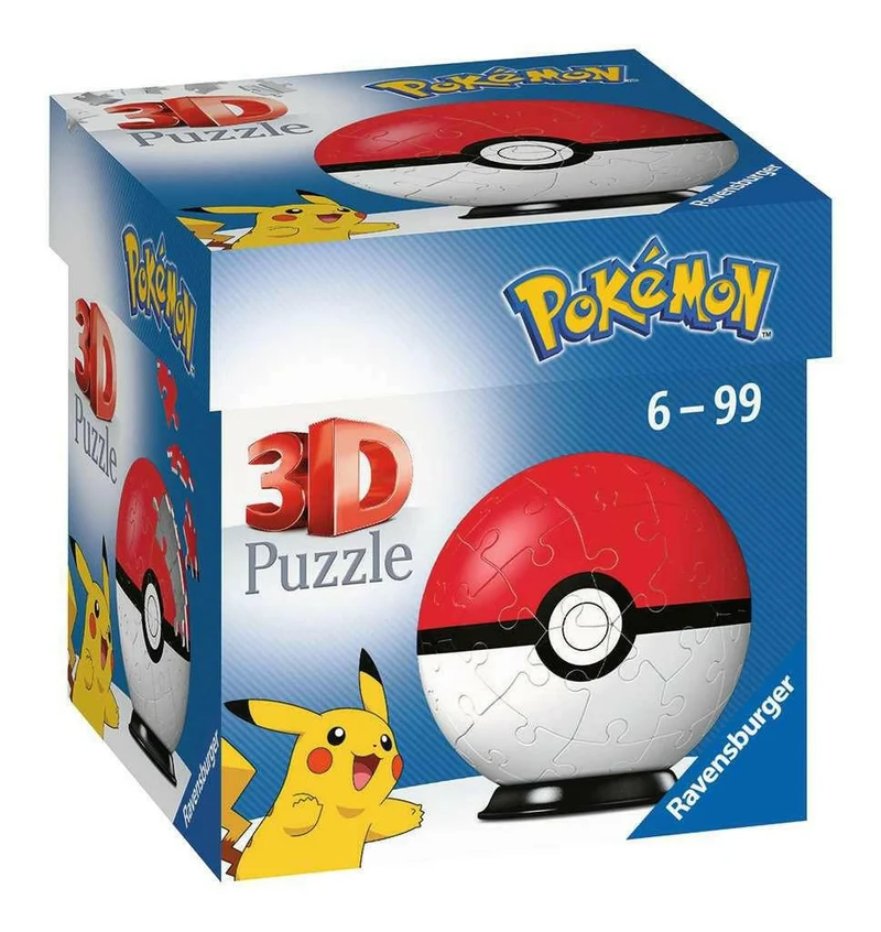 Ravensburger 3D Puzzle Pokémon Pokéball Classic 54 Teile