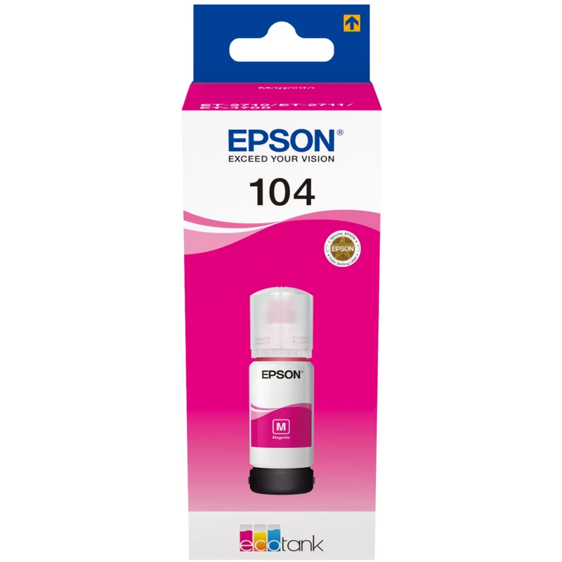 Epson 104 EcoTank Tintenflasche magenta 65ml, bis 7500