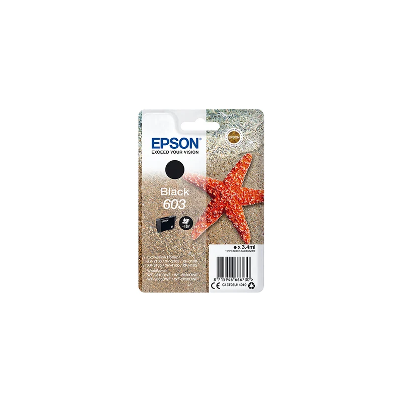 Epson C13T03U14010 Seestern schwarze Tinte, 150