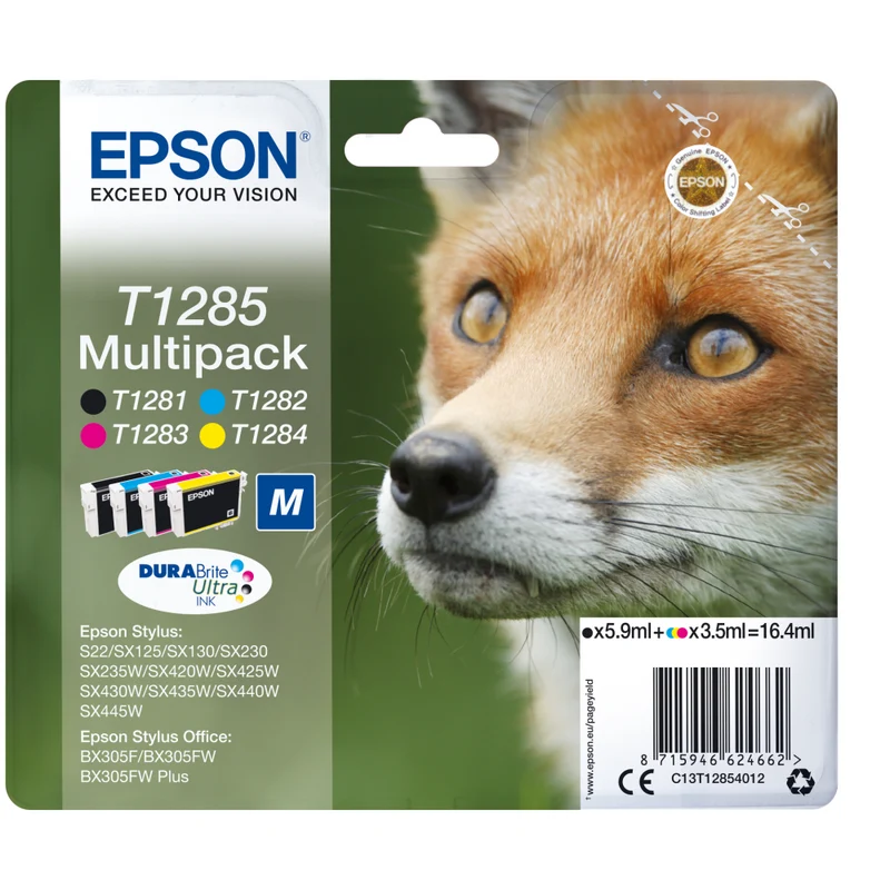 Epson T1285 Original Tintenpatronen Multipack | 4 Farben