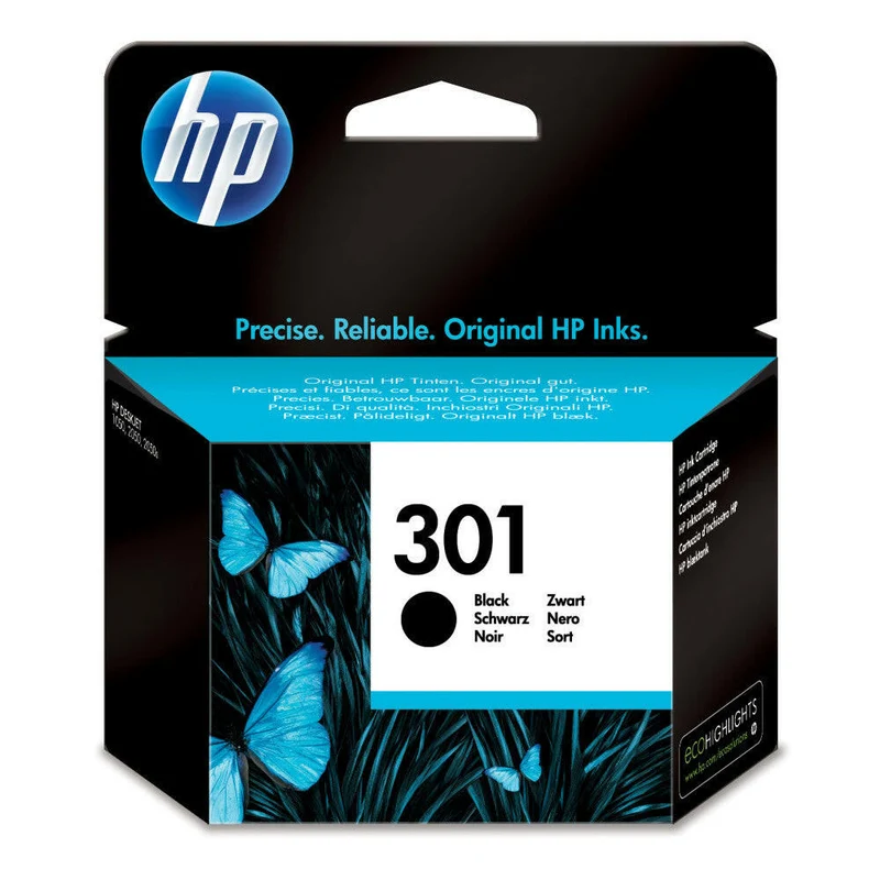 HP 301 Schwarz Tintenpatrone 3 ml für Deskjet - 190 Seiten