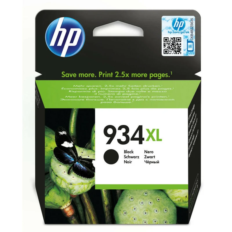 Original HP 934XL C2P23AE Schwarz Druckerpatrone 1000 Seiten