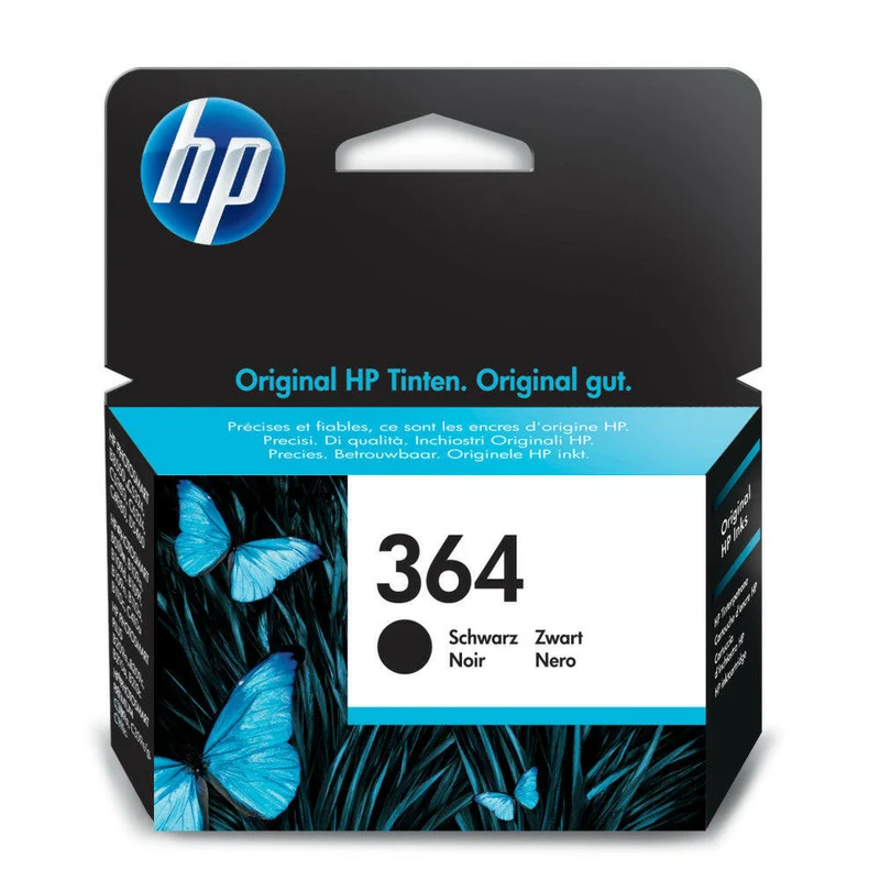 HP 364 Original Druckerpatrone Schwarz, 250 Seiten, für HP