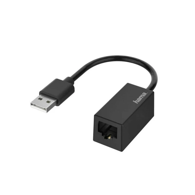 Hama USB Ethernet Adapter 10/100 Mbps für PC und Mac