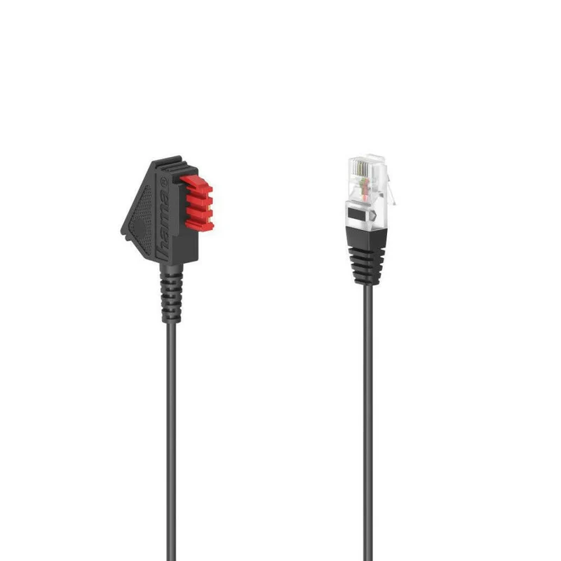 Hama DSL Anschlusskabel 3m TAE-F auf RJ45, schwarz