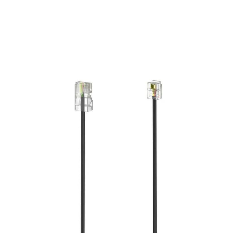 Hama DSL Anschlusskabel 3m RJ11-RJ45, schwarz, robust