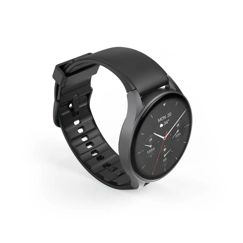 Hama Smartwatch 8900, GPS, IP68, AMOLED, schwarz