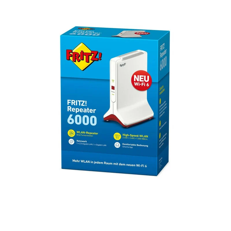 AVM FRITZ!Repeater 6000 - WiFi 6, 6.000 MBit/s WLAN-Repeater