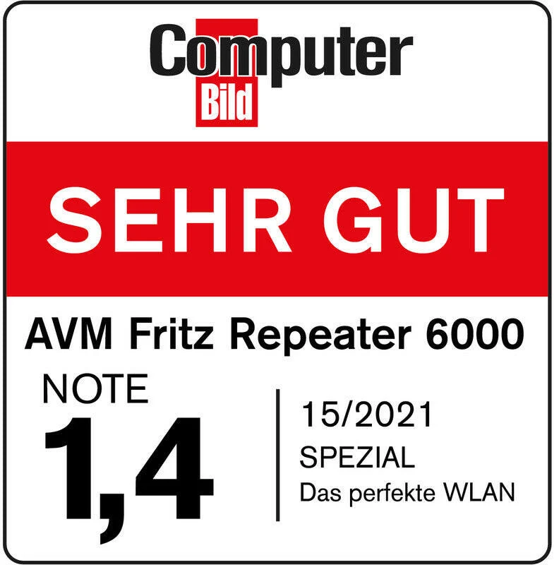 AVM FRITZ!Repeater 6000 - WiFi 6, 6.000 MBit/s WLAN-Repeater