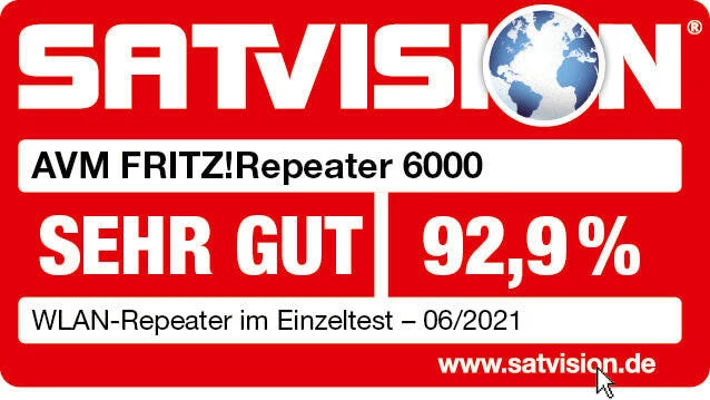 AVM FRITZ!Repeater 6000 - WiFi 6, 6.000 MBit/s WLAN-Repeater