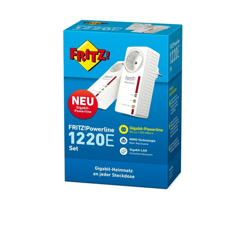AVM FRITZ!Powerline 1220 Set 1.200 MBit/s 2x Gigabit-LAN