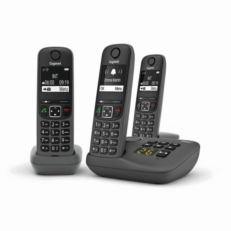 Gigaset AE690A Trio Schnurloses Telefon anthrazit mit