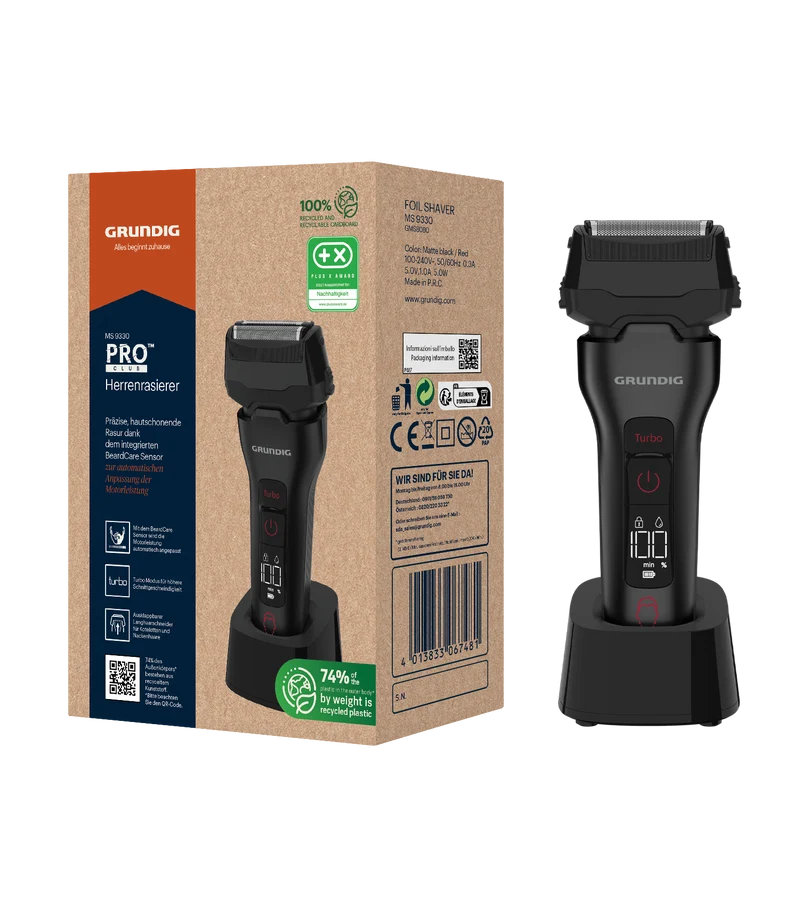 Grundig MS 9330 Herrenrasierer mit BeardCare Sensor und