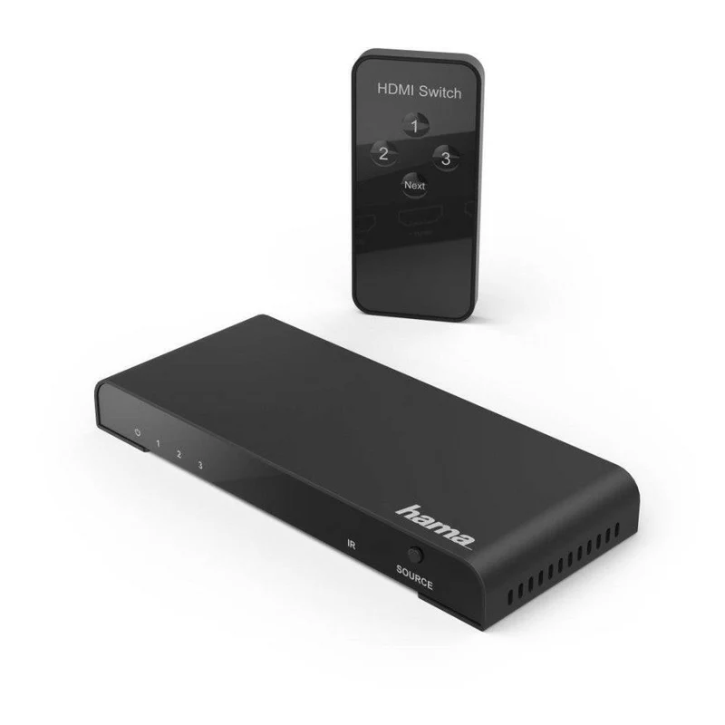 Hama 4k-HDMI™-Umschalter 3x1 | Ultra-HD-Kino-Qualität