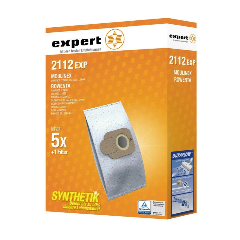 EXP 2112 Staubsaugerbeutel 5 Synthetik + 1