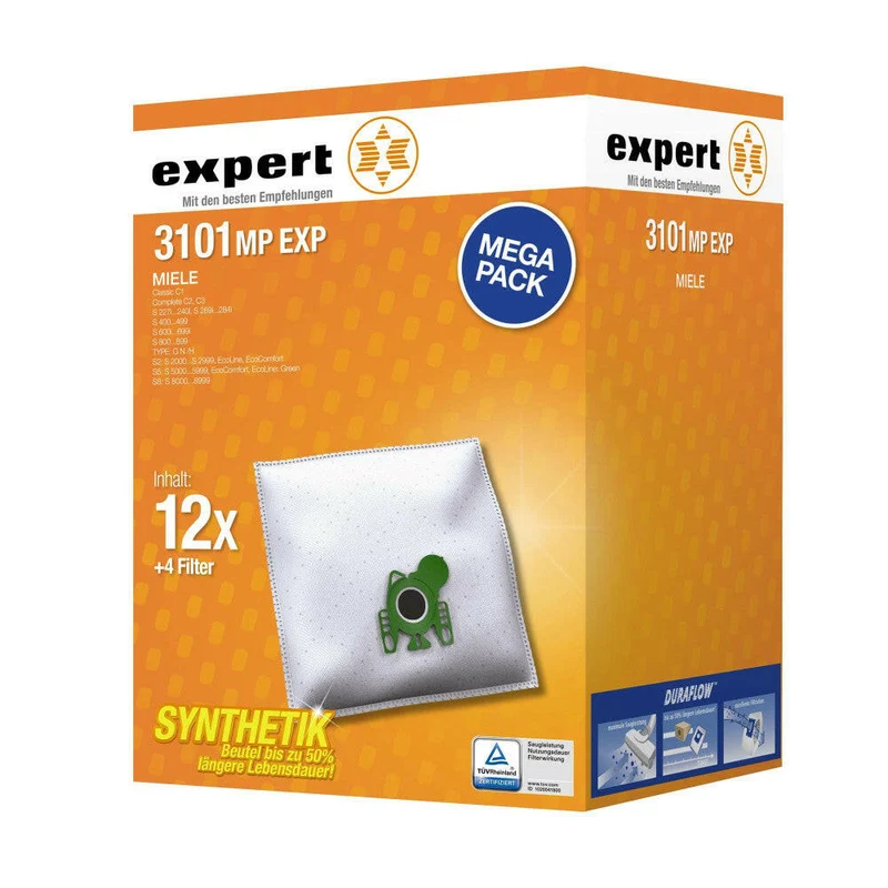 Expert 3101MP EXP Staubbeutel Megapack 12 + 4 Filter Miele