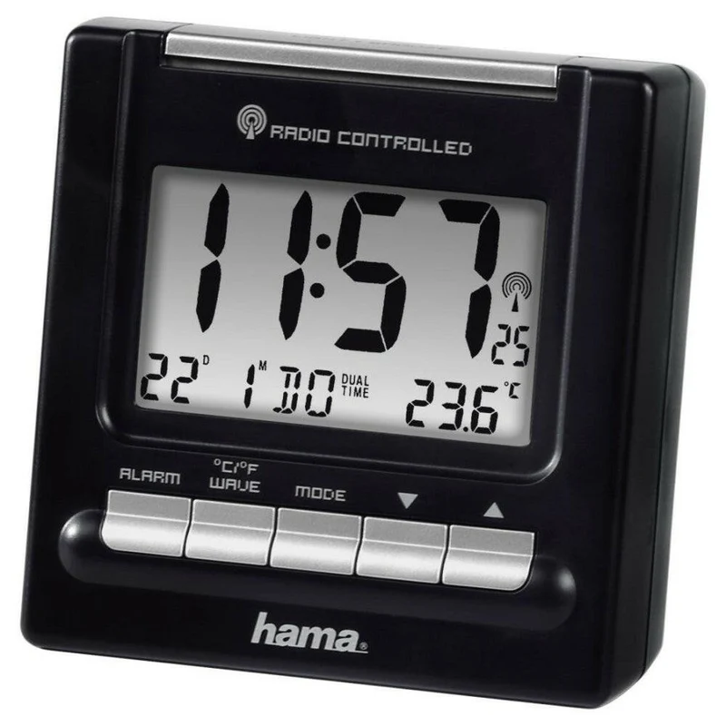 Hama Radiowecker Digital LED Schwarz S