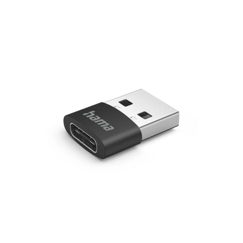 Hama USB C Adapter Set 3er, USB 2.0, 480 Mbit/s, Schwarz
