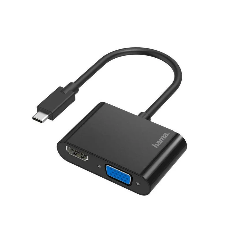 Hama USB-C auf HDMI & VGA Adapter 4K Full HD 1080p