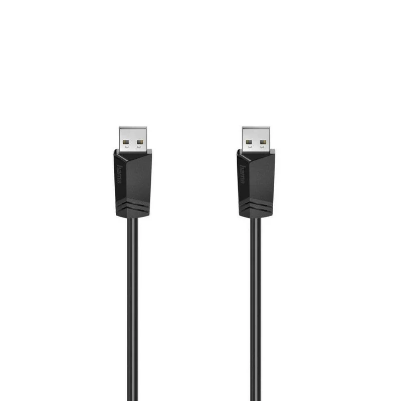 Hama USB 2.0 A Stecker Kabel 1.5m, 480 Mbit/s, graues Design