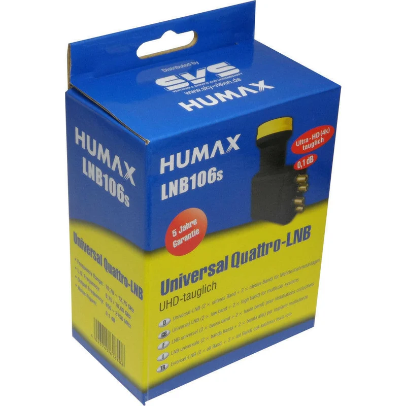 HUMAX Quattro LNB 106s Gold, 4K