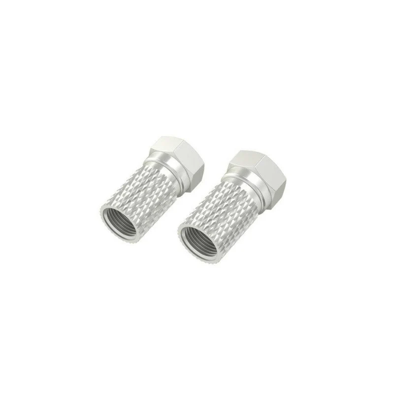 Hama F-Stecker SAT Antenna Plug Set - 2 Stk, 5,5 mm