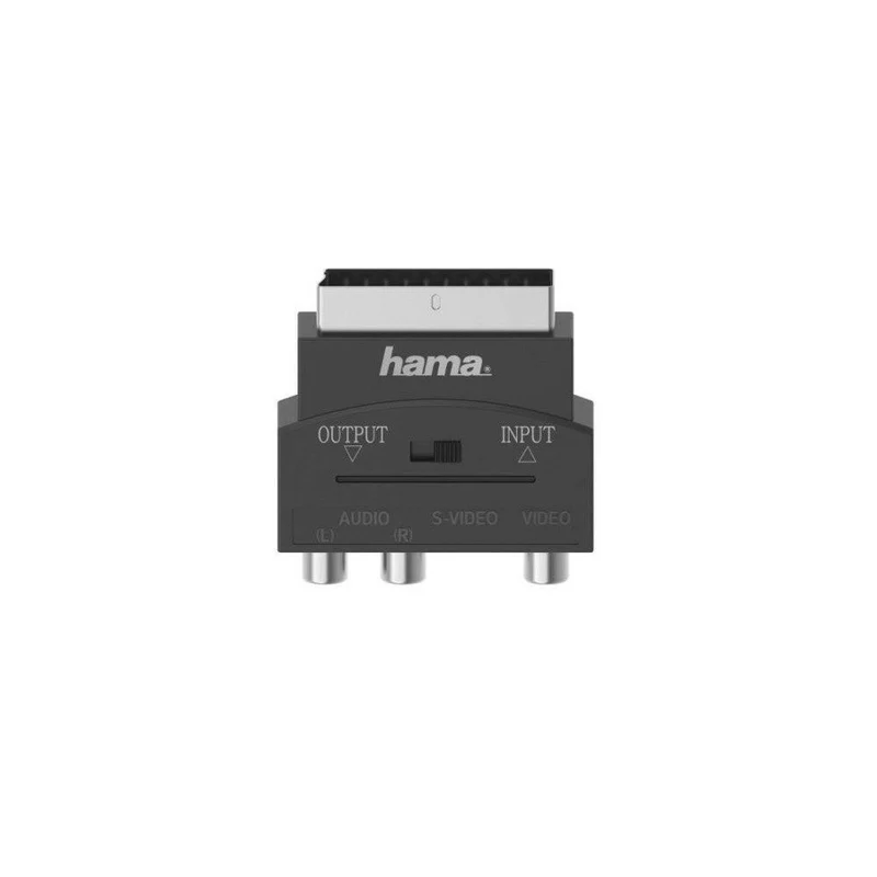 Hama S-Video/Cinch AV Adapter Schwarz 1x S-VHS 3x Cinch
