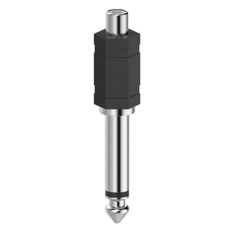 Hama 00205188 Audio Adapter Cinch 6,35mm Klinke Schwarz