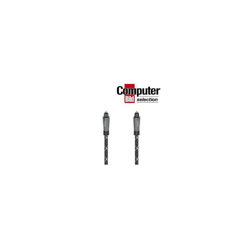 Hama Audio-Lichtleiter-Kabel 3m Toslink Metall-Stecker