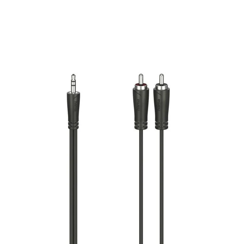 Hama 3,5mm Audiokabel 2x Cinch, Stereo, 3,0m, schwarz