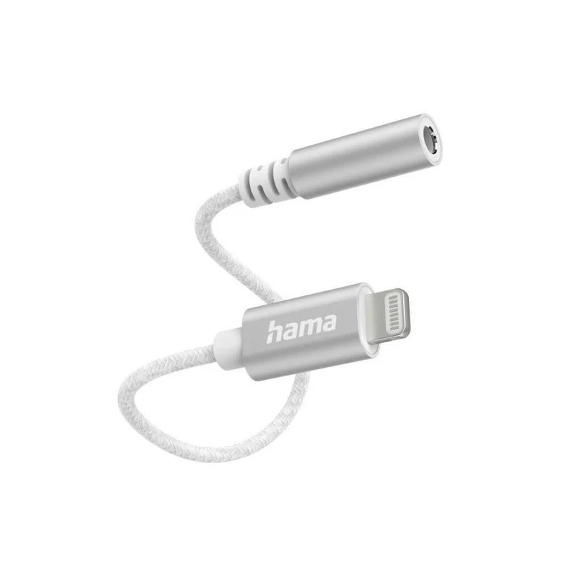 Hama Lightning auf 3,5 mm Klinke Adapter für iPhone, MFI