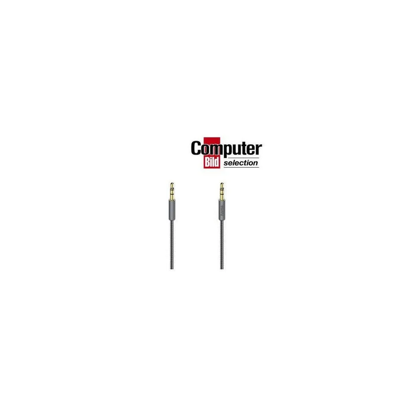 Hama Elite Audio-Kabel 3,5 mm, 0,75 m, vergoldet, Metall