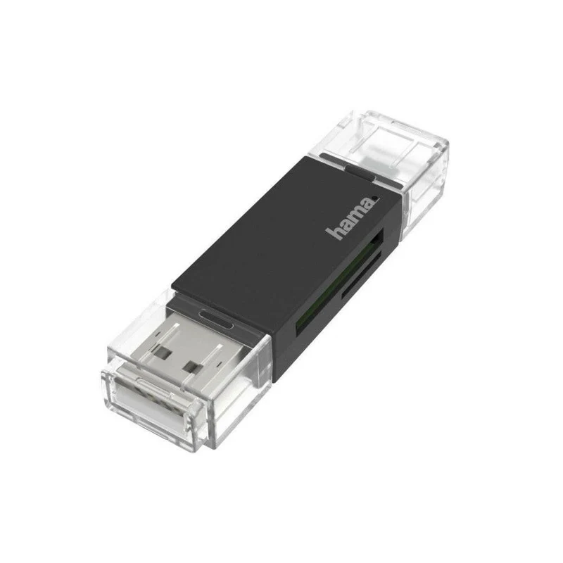 Hama OTG USB-Kartenleser für SD/microSD bis 2 TB