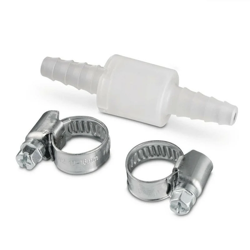 Xavax Rückschlagventil mit 2 Schlauchschellen, 10mm