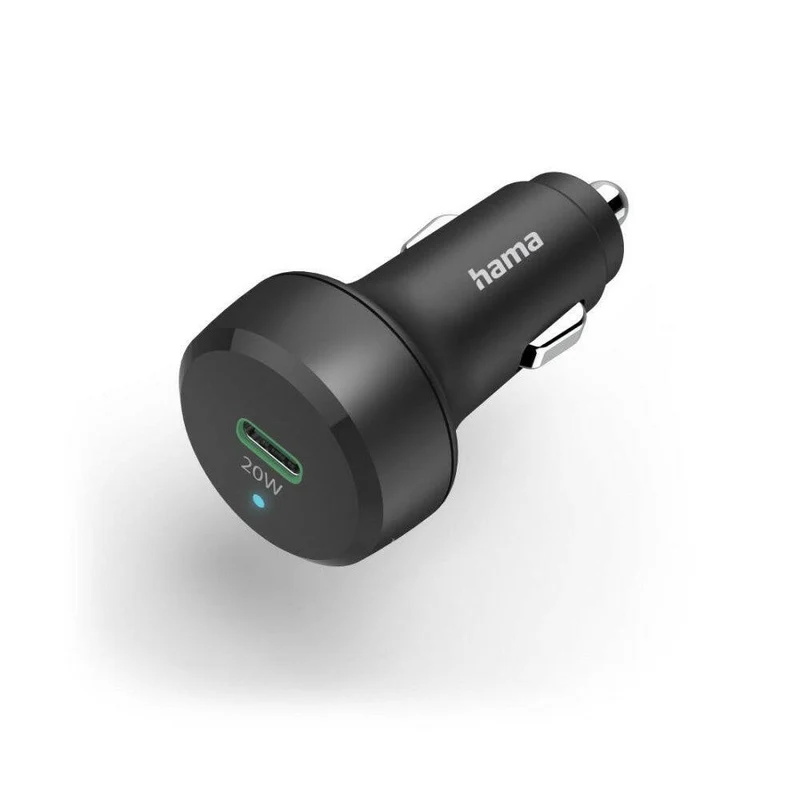 Hama Auto Schnellladegerät 20W USB-C PD & QC schwarz