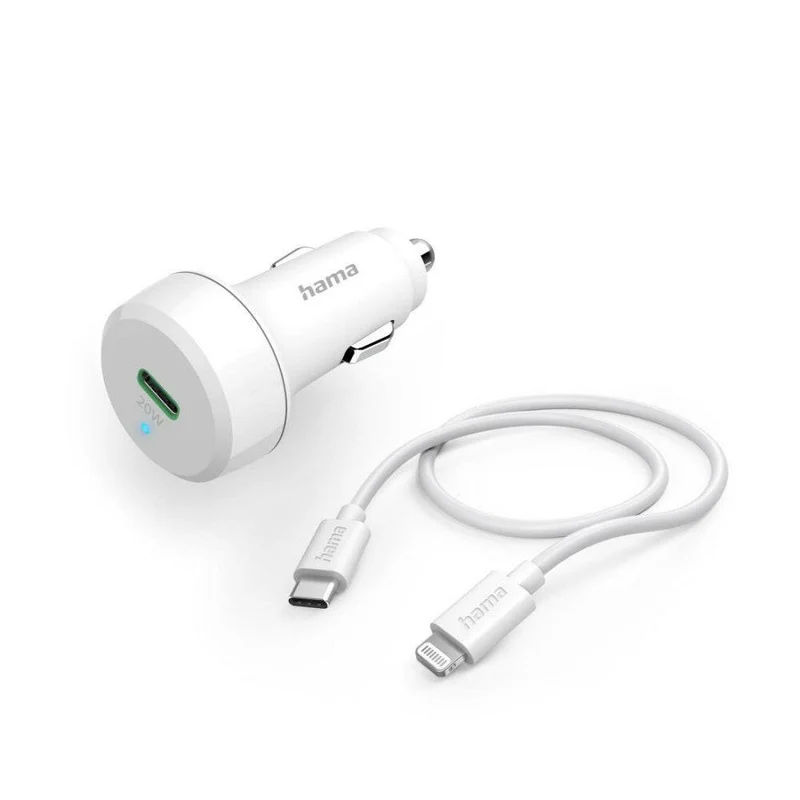 Hama KFZ Ladegerät 20W USB-C & Lightning für Apple iPhone