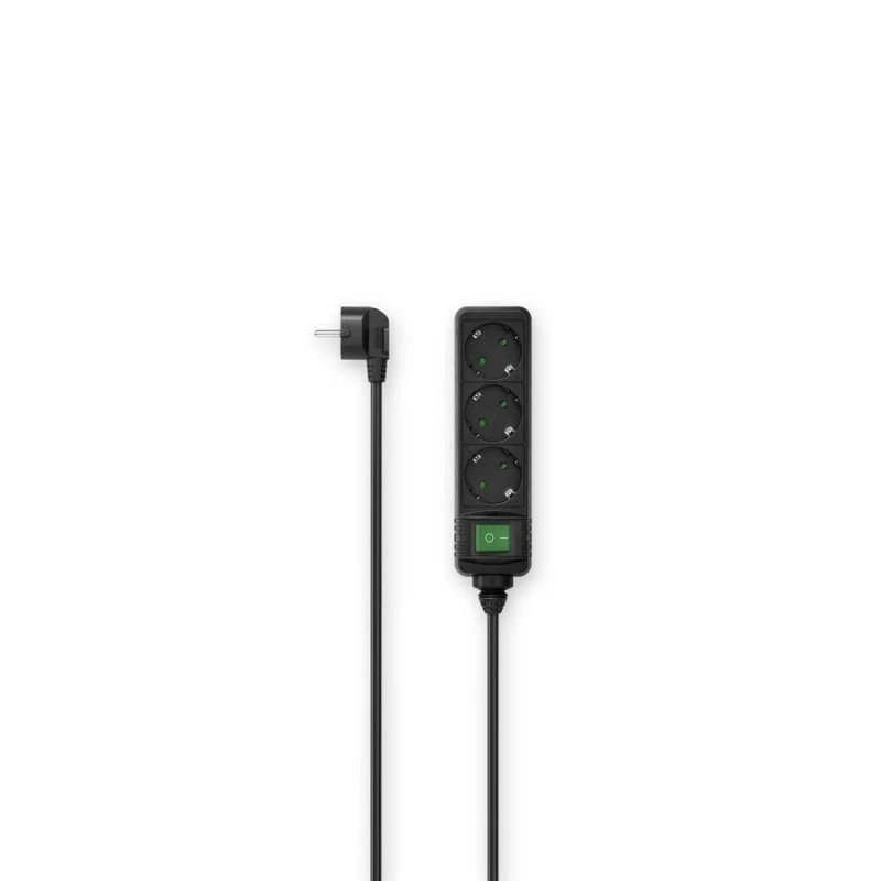 Hama Steckdosenleiste 3-fach Schalter 3m Schwarz