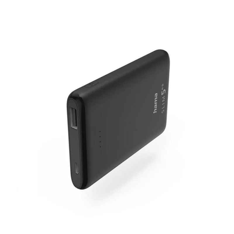 Hama Powerbank Slim 5HD 5000mAh - Mobiler Akku schwarz