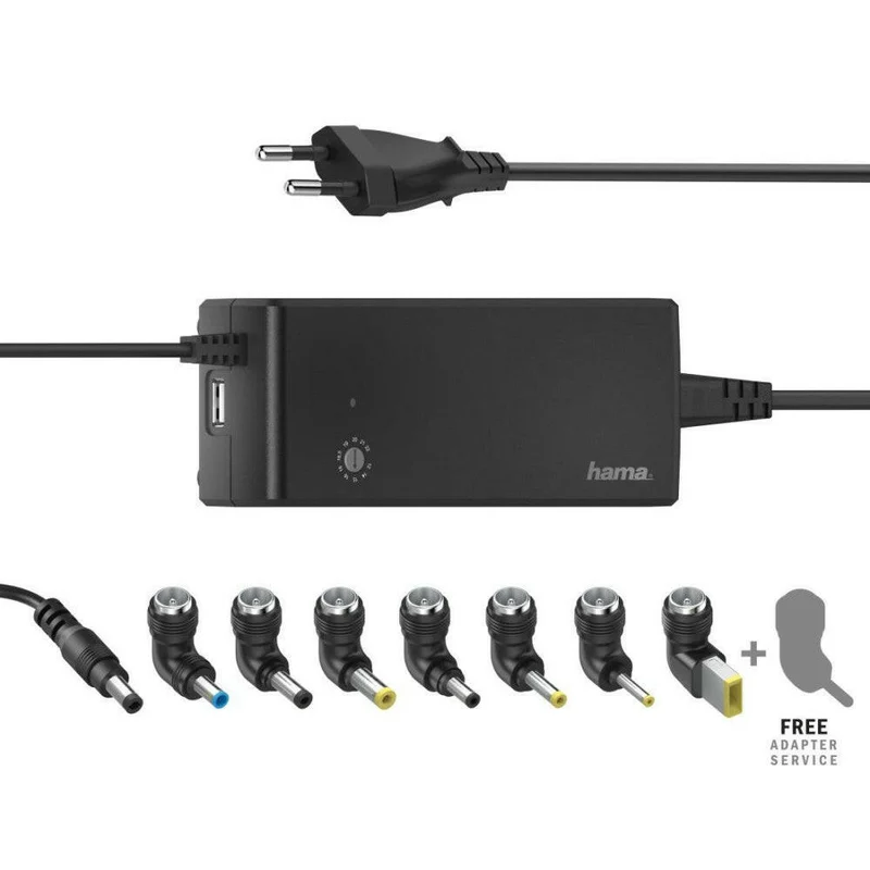 Hama Universal Notebook Netzteil 90W mit USB & 8 Stecker
