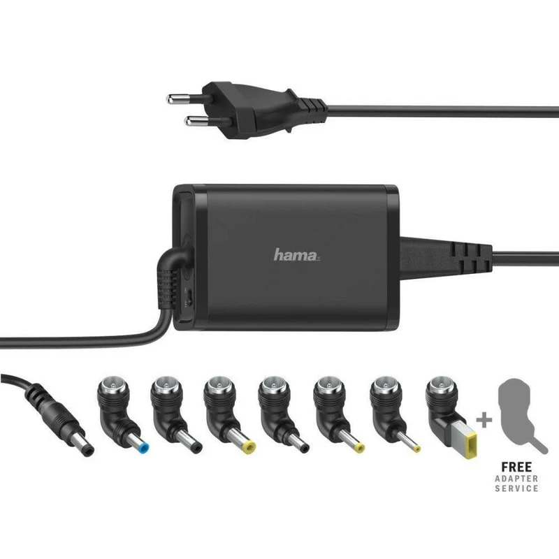 Hama Notebook Netzteil 15-19V 65W mit 8 Steckern weltweit