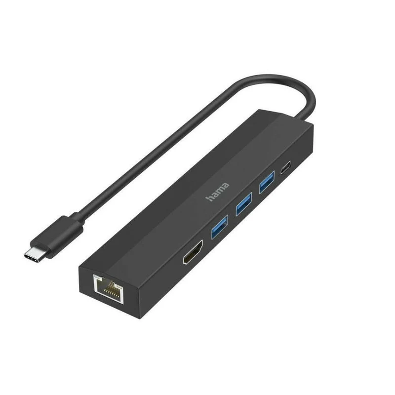 Hama USB-C-Hub 6 Ports, 5 Gbit/s, Ultra HD 4K, Power