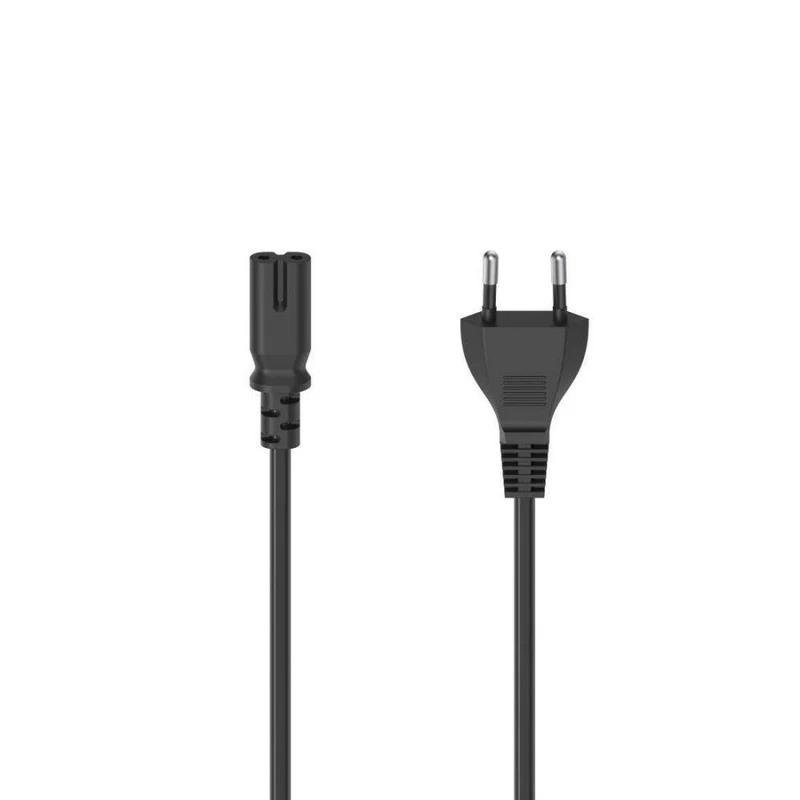 Hama Netzkabel 2-polig Eurostecker 2,5m Doppelnut/C7 schwarz