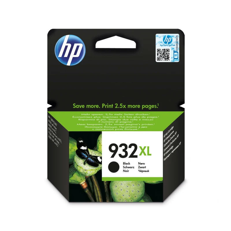 HP 932XL Schwarz Tintenpatrone, hohe Reichweite, Original